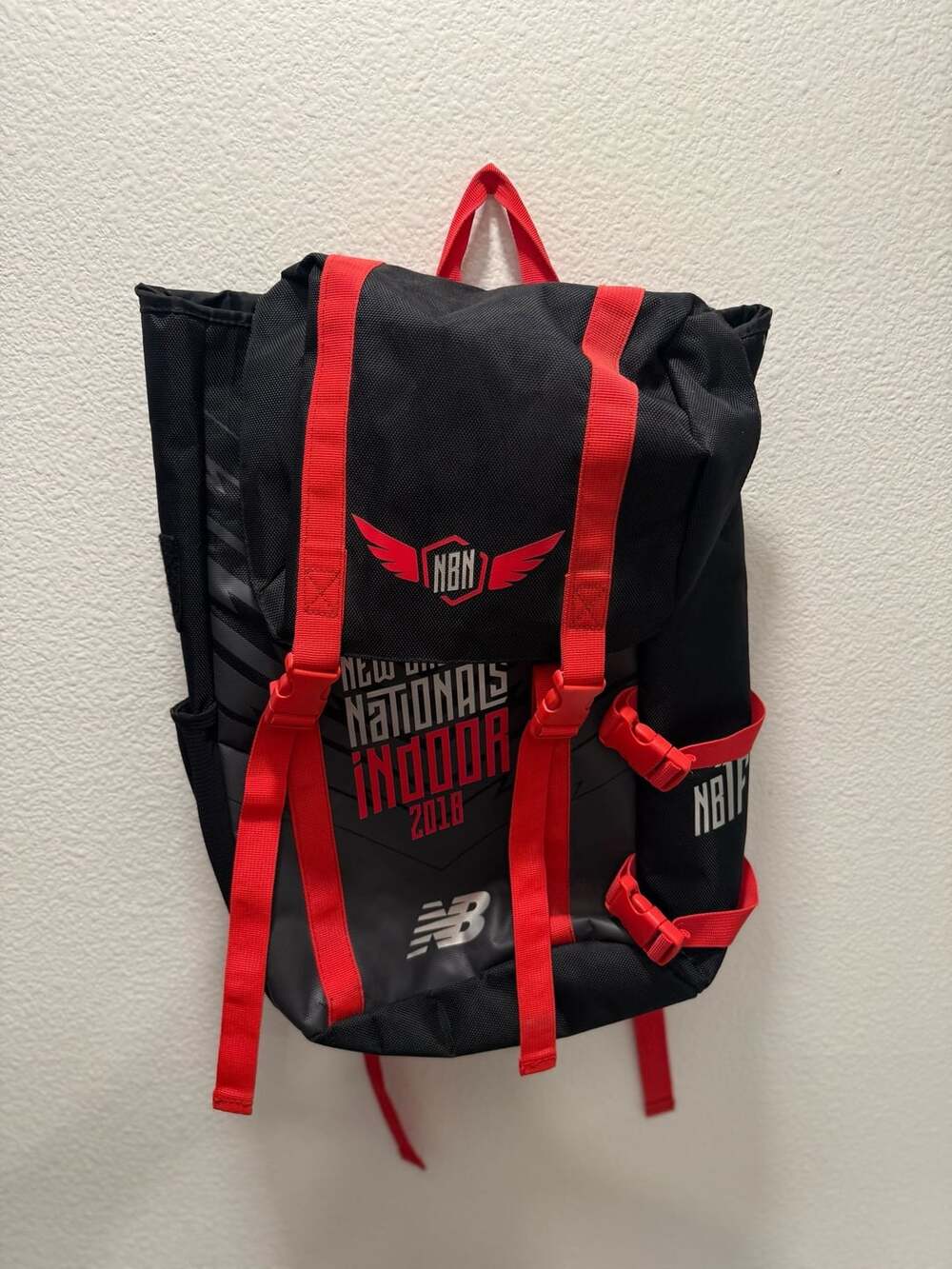New Balance 2018 Nationals Indoor Backpack Black Red